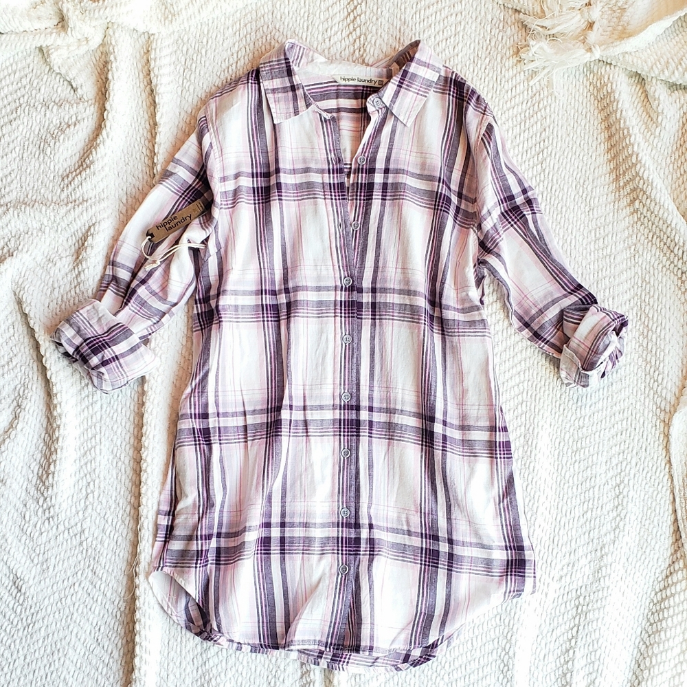 Hippy Laundry Plaid Tunic
